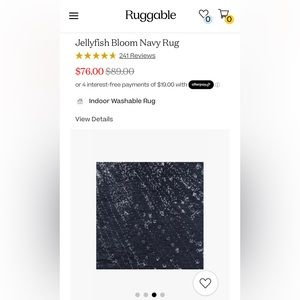 Ruggable brand new open box never used or touched.Comes with the Velcro padding.